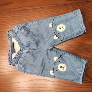 🐻Fur Lined Baby Jeans